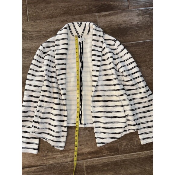 Women’s Lou & Grey Soft Textured Blazer Black & White Size XL EUC Shawl Collar - Picture 8 of 10